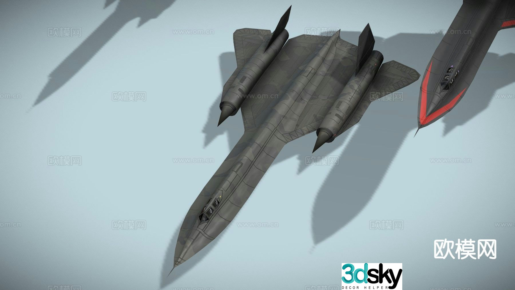 Modern fighter jet 3d model