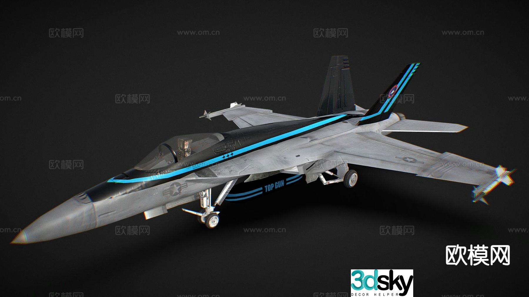 Hornet fighter 3d model