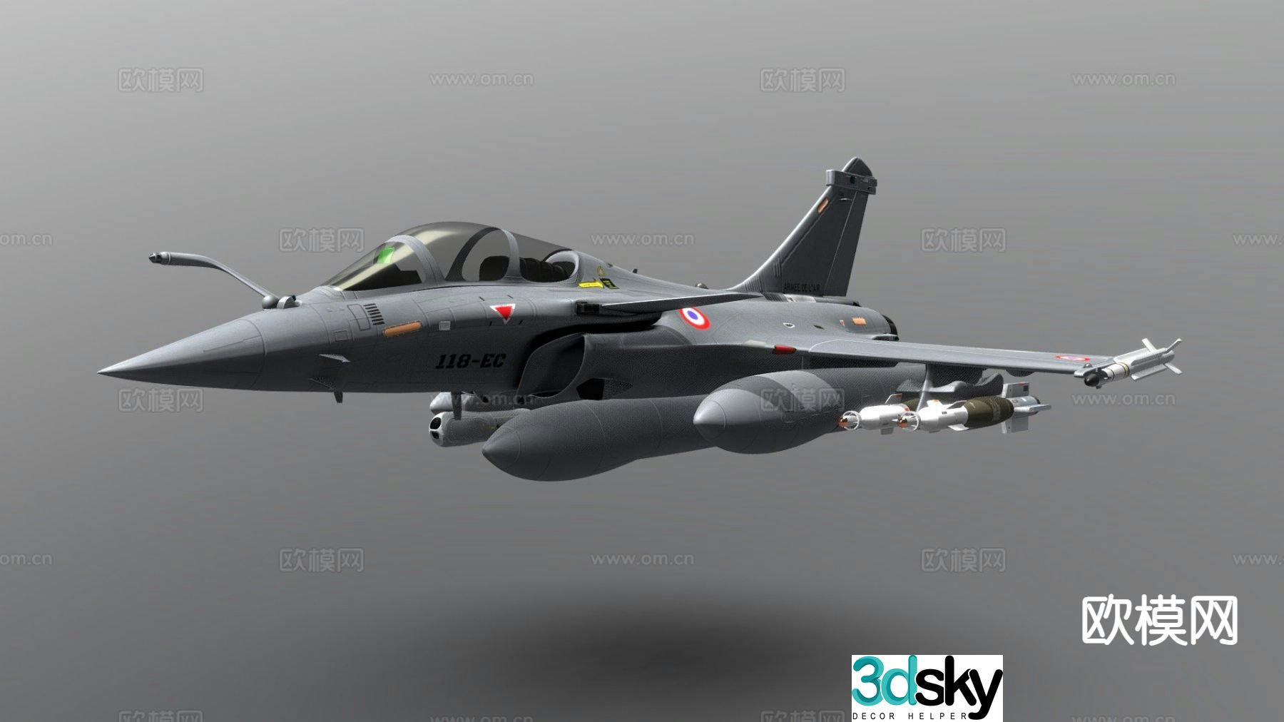 airplane bomber 3d model