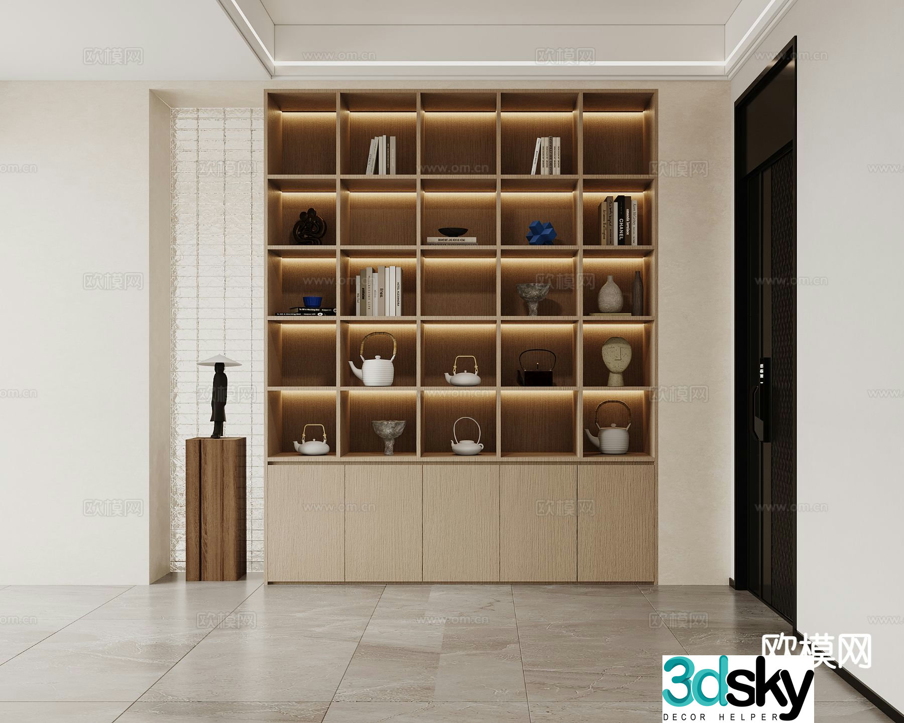 Modern decorative cabinet 3d model