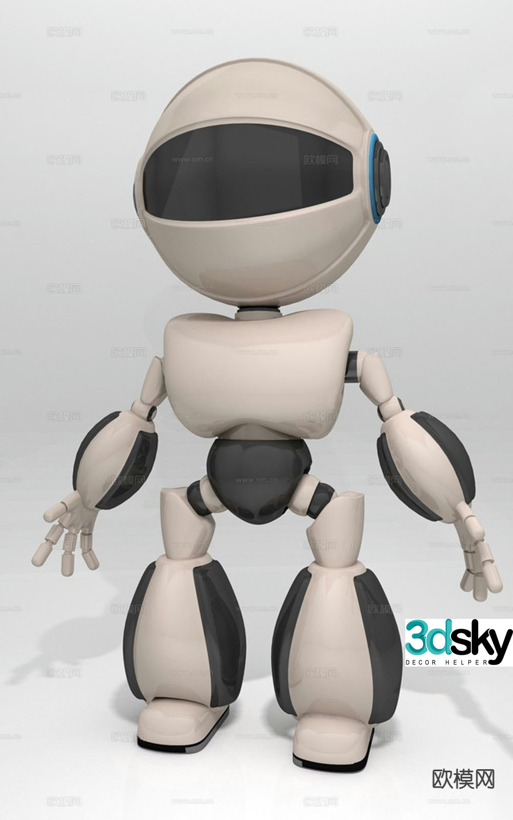 Intelligent robot 3d model