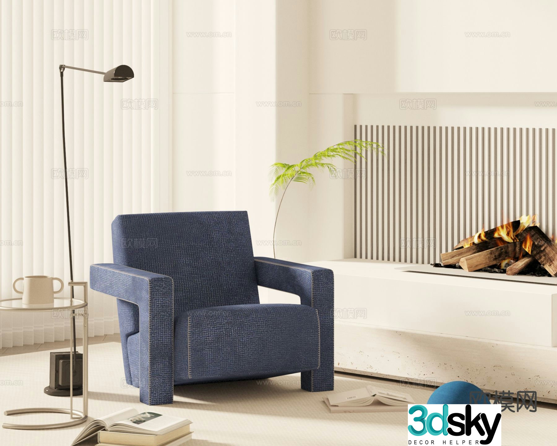 CASSINA modern lounge chair 3d model