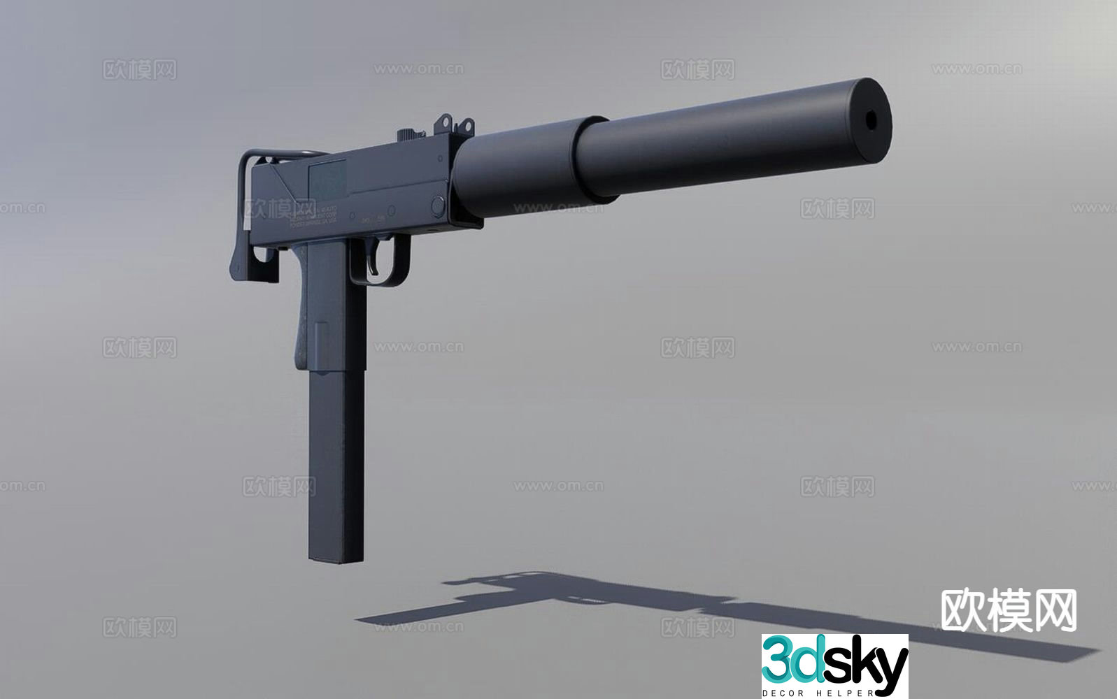 submachine gun 3d model