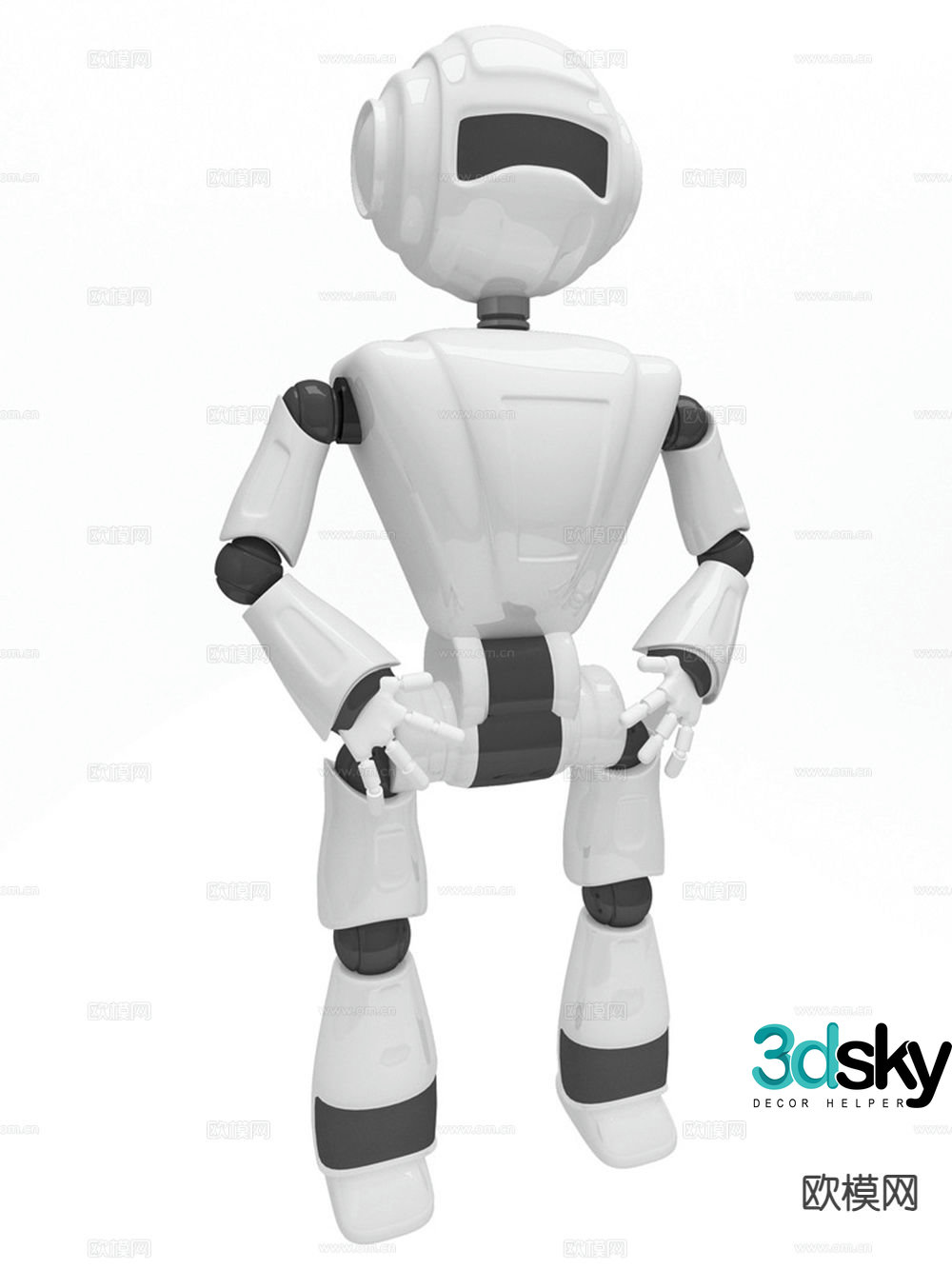 Intelligent robot 3d model