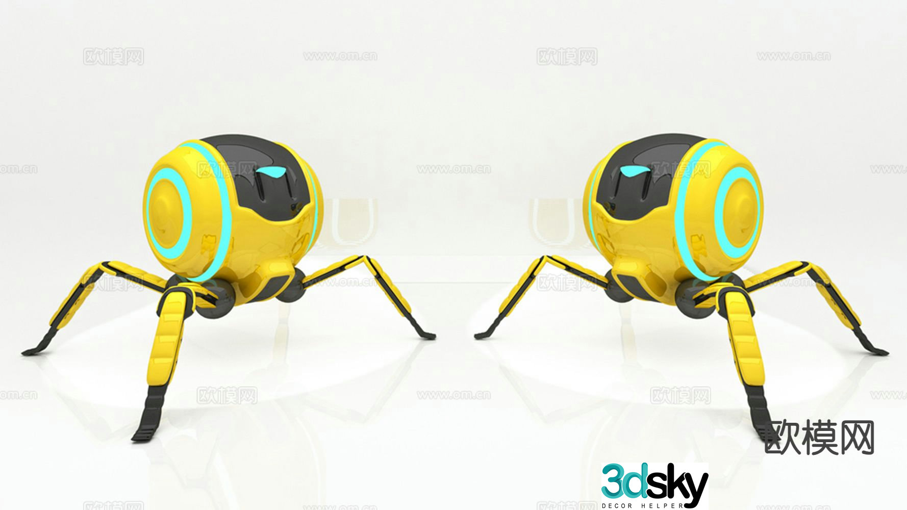Smart machine spider robot 3d model