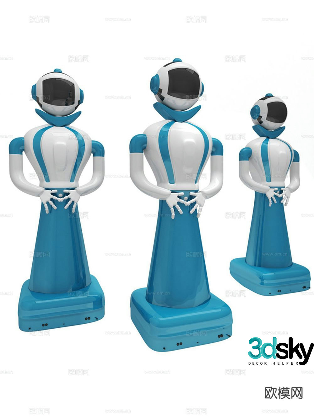 Intelligent robot 3d model