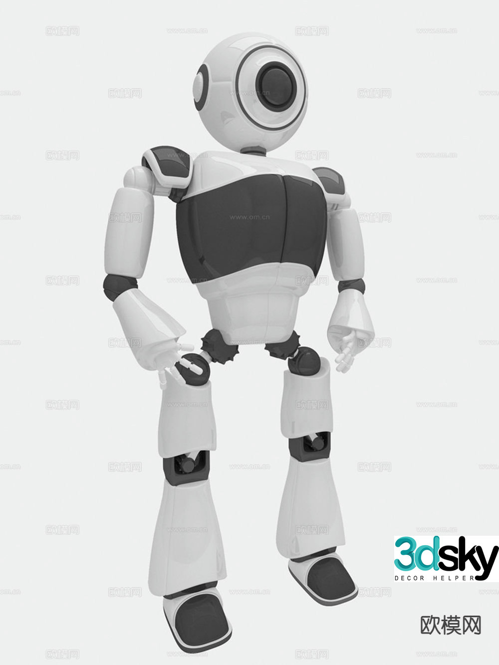 Intelligent robot 3d model