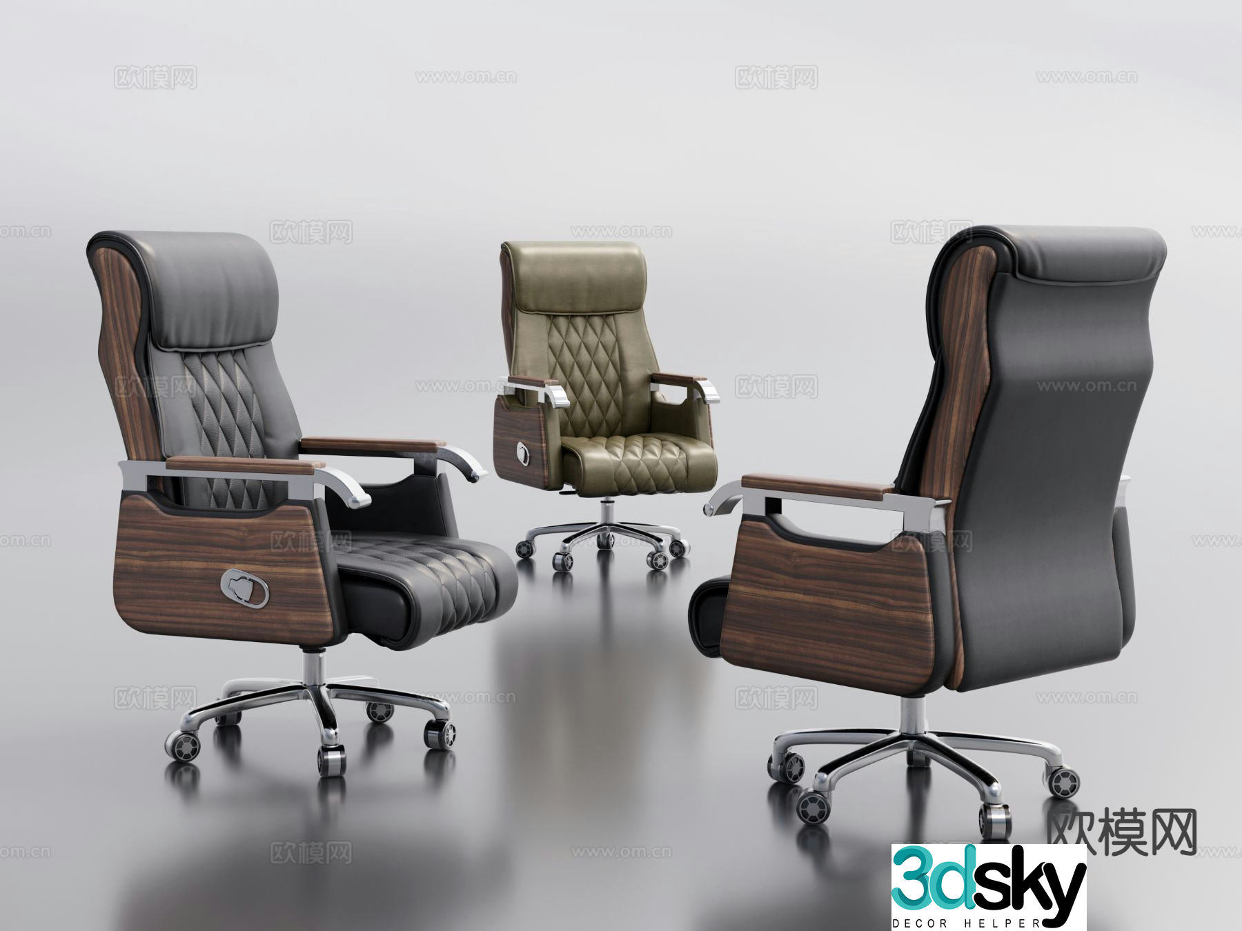 Office chair executive chair boss chair 3d model