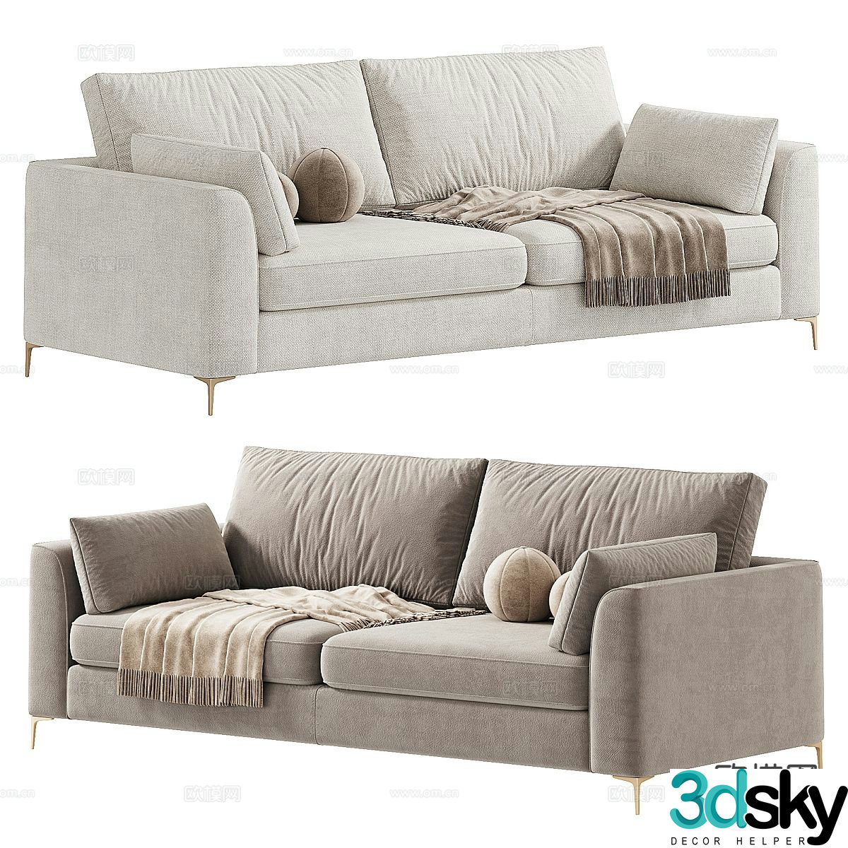 Modern love sofa 3d model