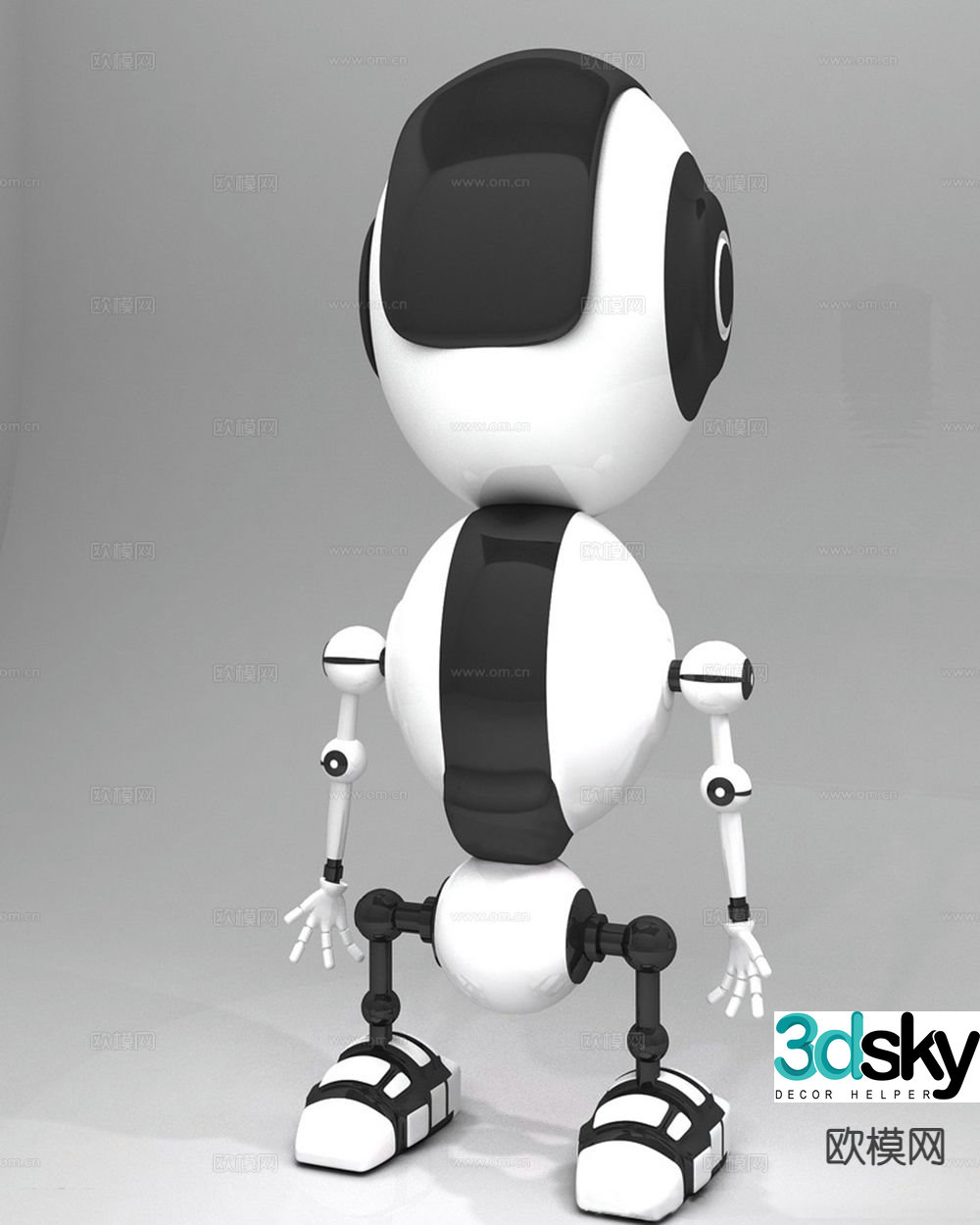 Intelligent robot 3d model