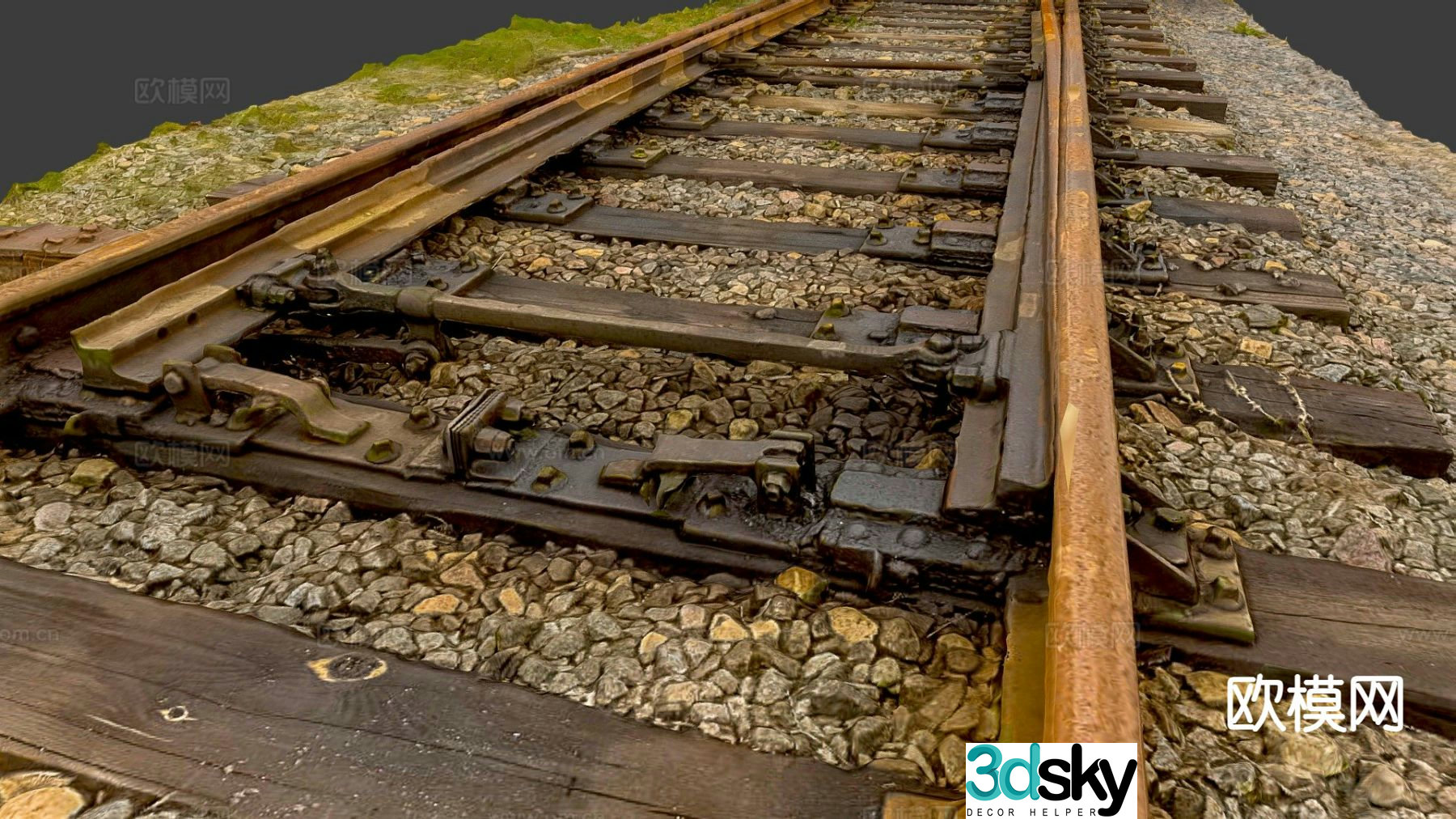 Modern railway equipment 3d model