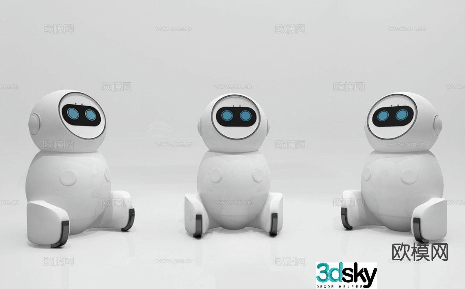 Intelligent robot 3d model