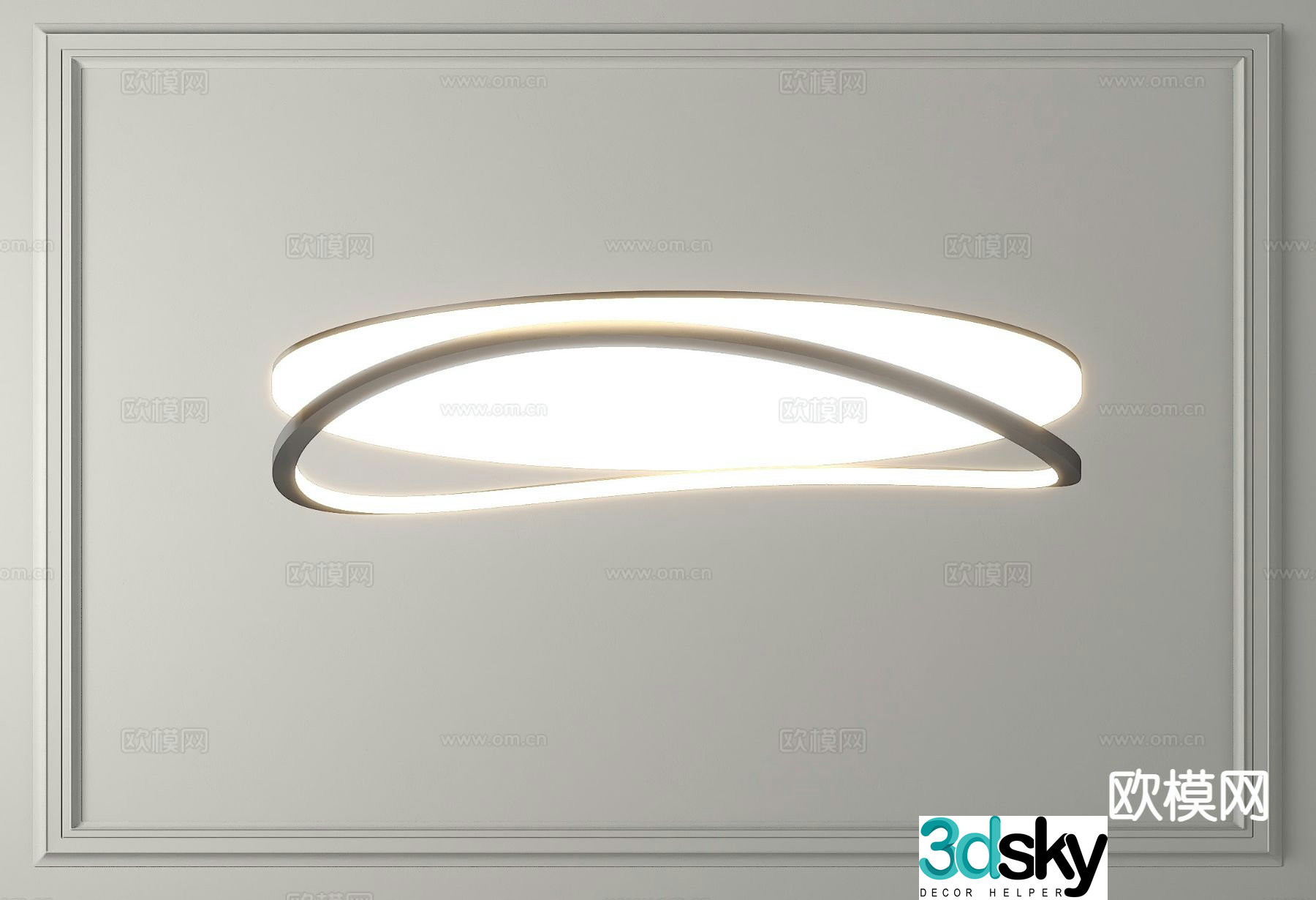 Creative ceiling lamp bedroom lamp 3d model