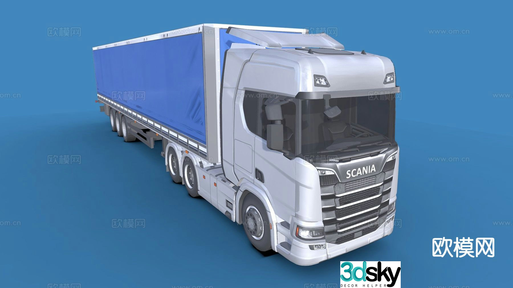 scania truck car 3d model