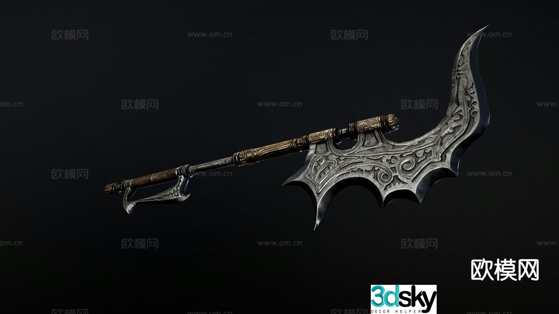 fantasy design ax 3d model