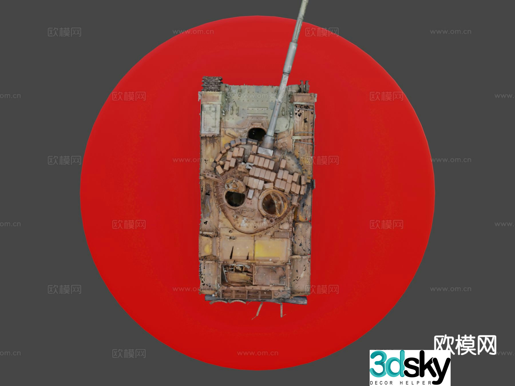 Russian tank 3d model