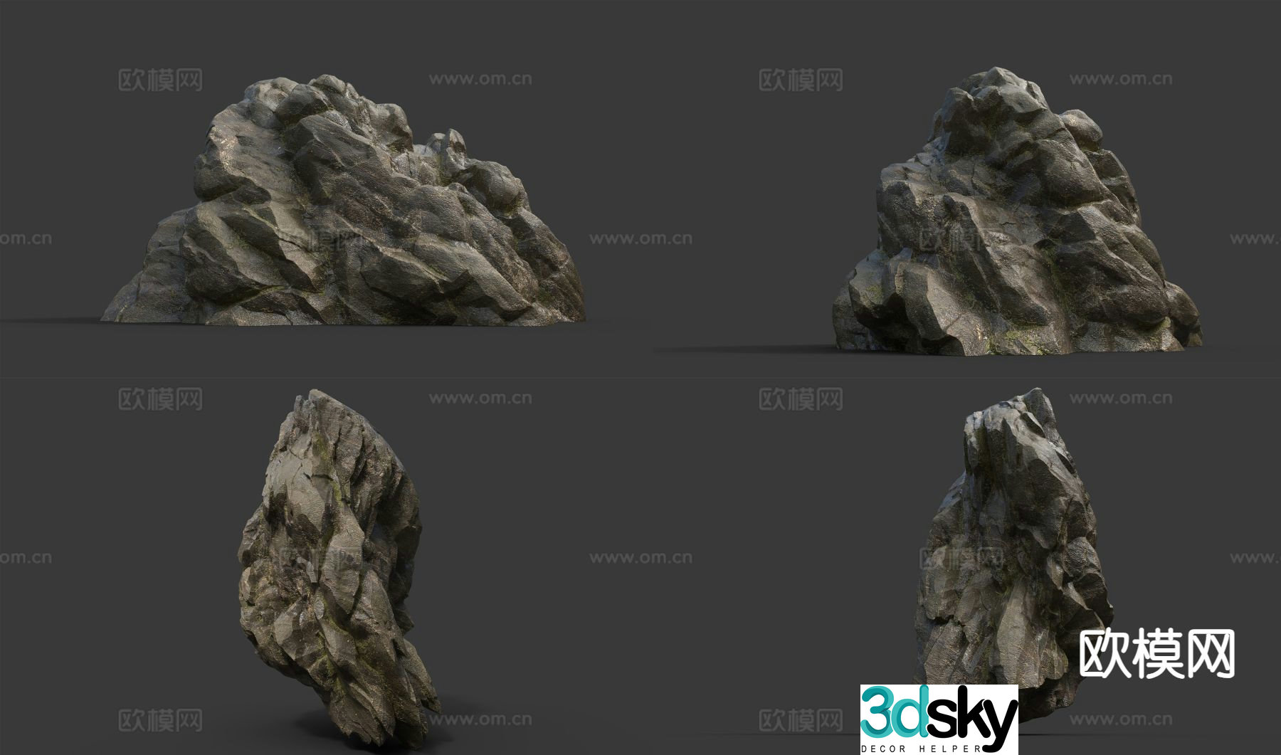 stone stones landscape stone 3d model