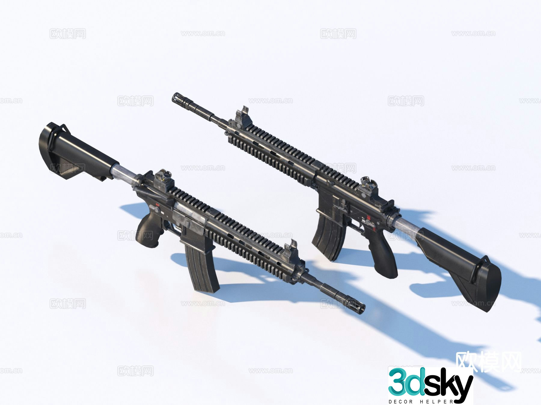 weapon submachine gun gun 3d model