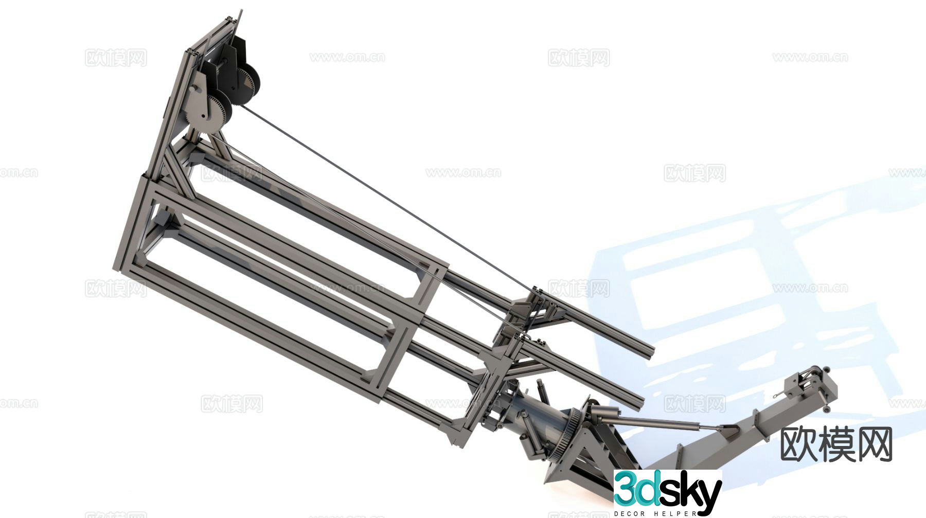 Industrial equipment machine accessories 3d model