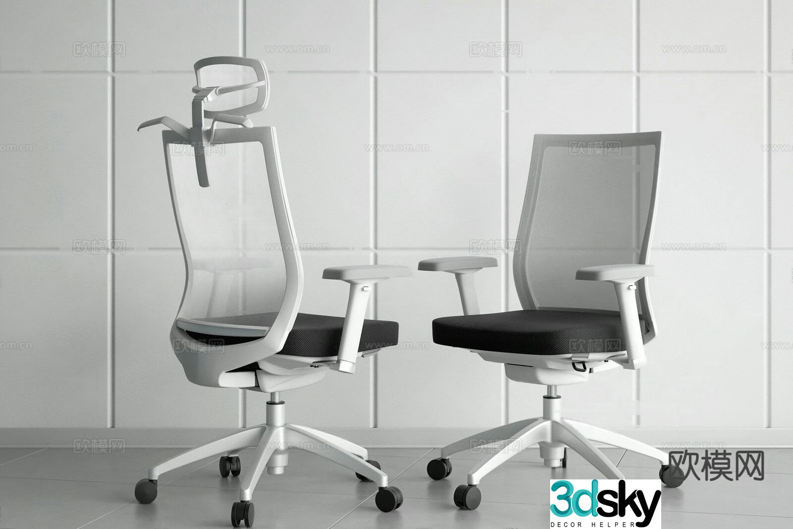 Modern office chair 3d model