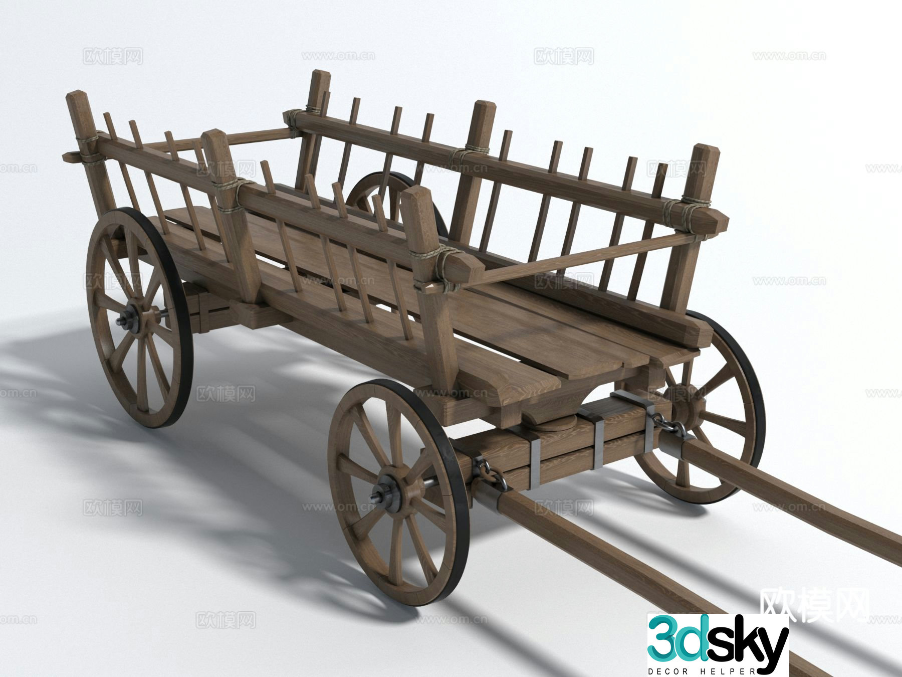 carriage cart tool cart 3d model