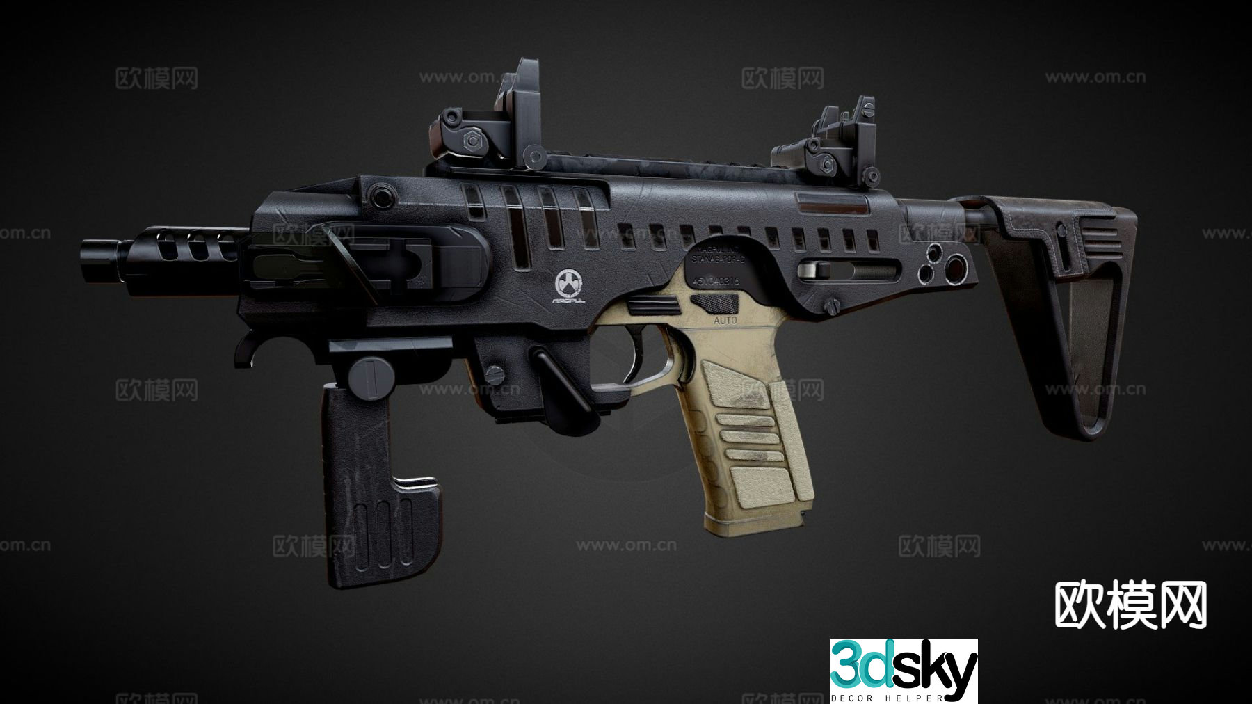 P10 Ronny rifle 3d model
