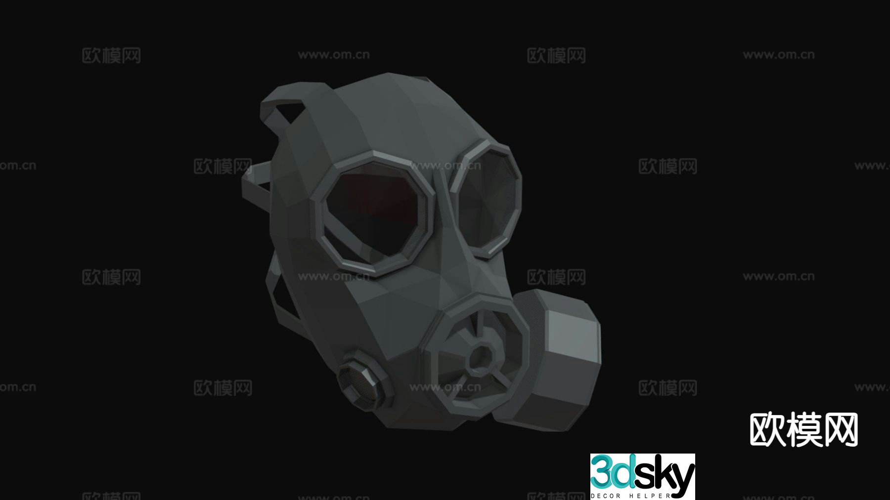 gas mask 3d model