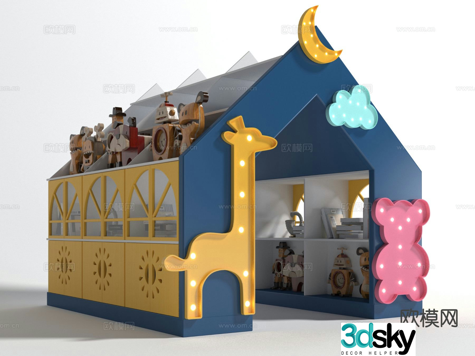 Children’s cabinet toy cabinet storage cabinet 3d model