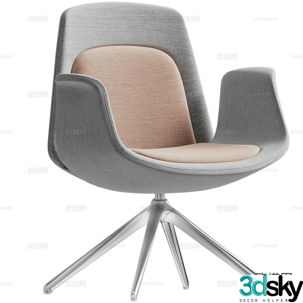 Milani office chair 3d model