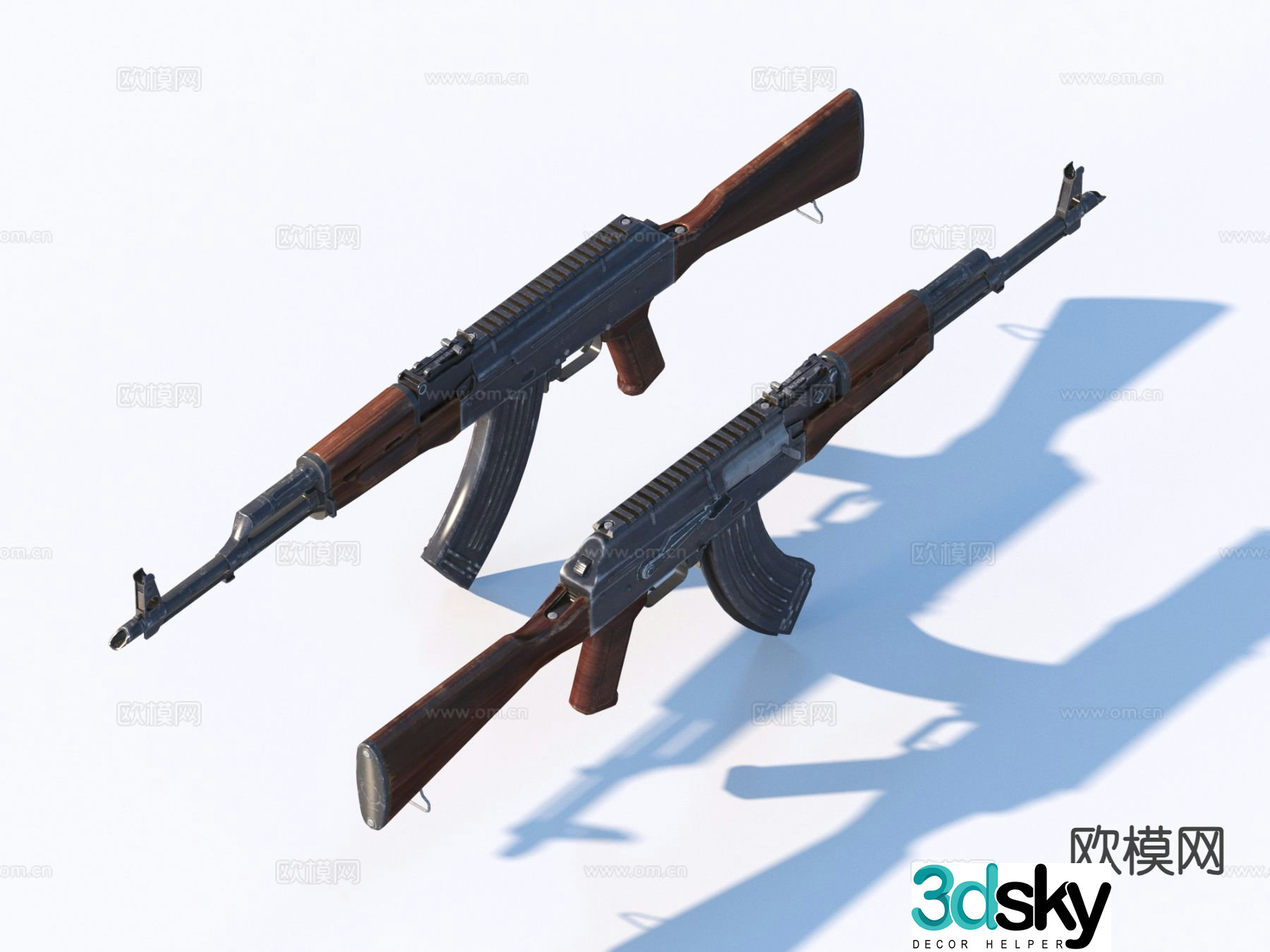 weapon submachine gun gun 3d model