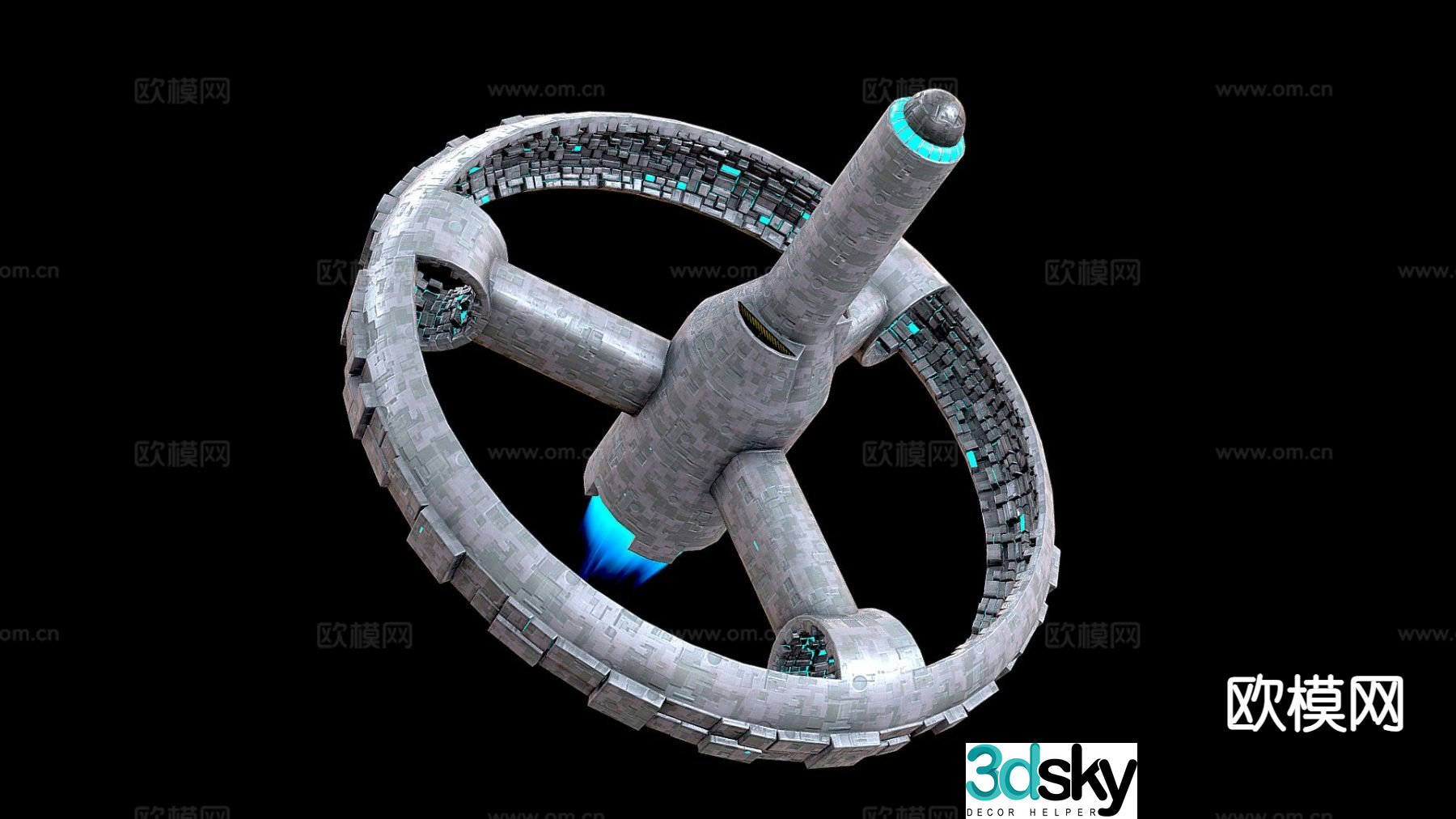 space station 3d model