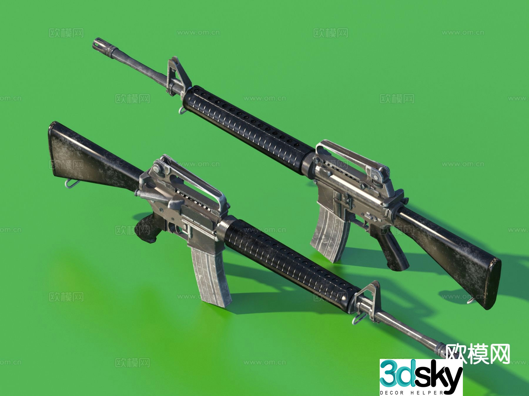 weapons military supplies 3d model