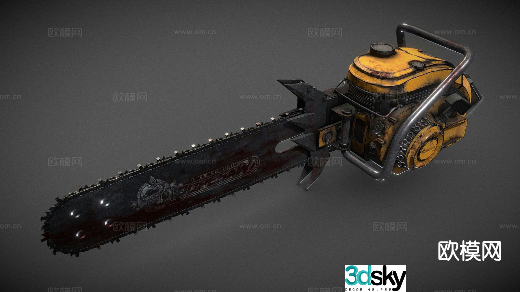 doom eternal chainsaw 3d model