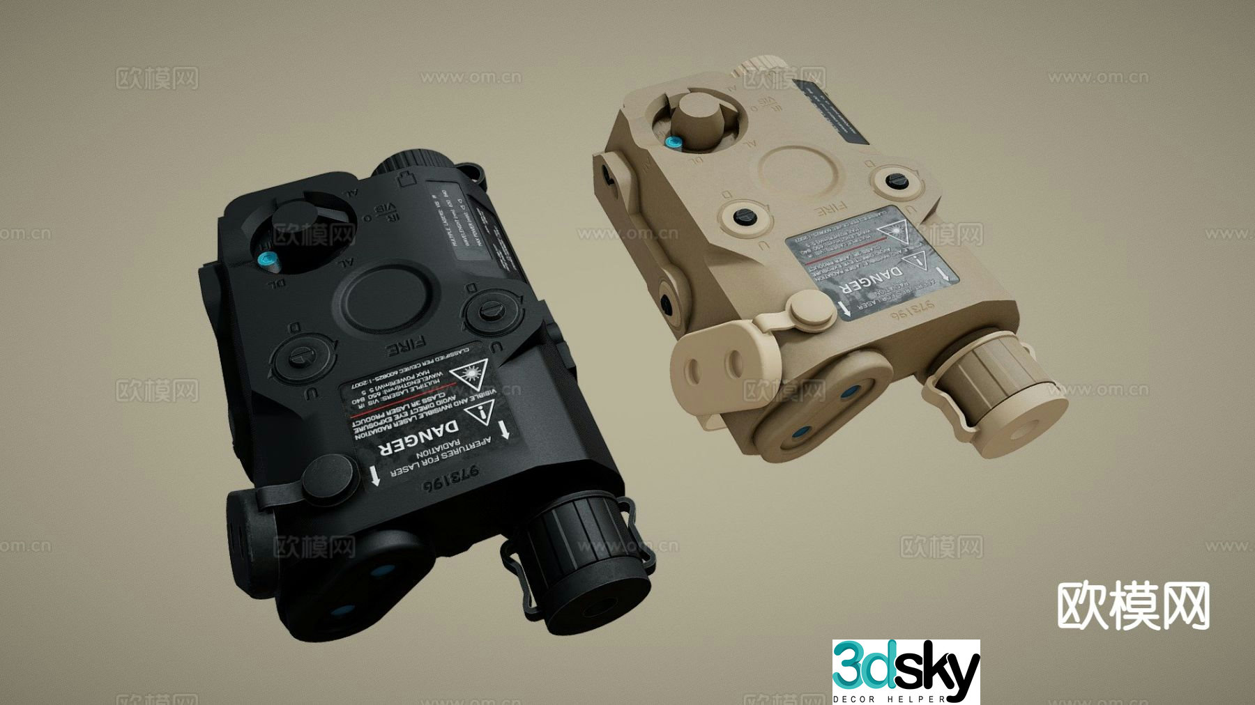target pointer aiming laser 3d model