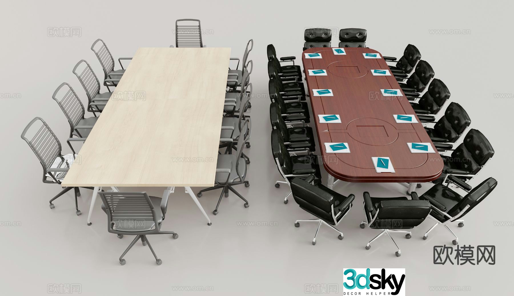 Modern conference table conference table 3d model