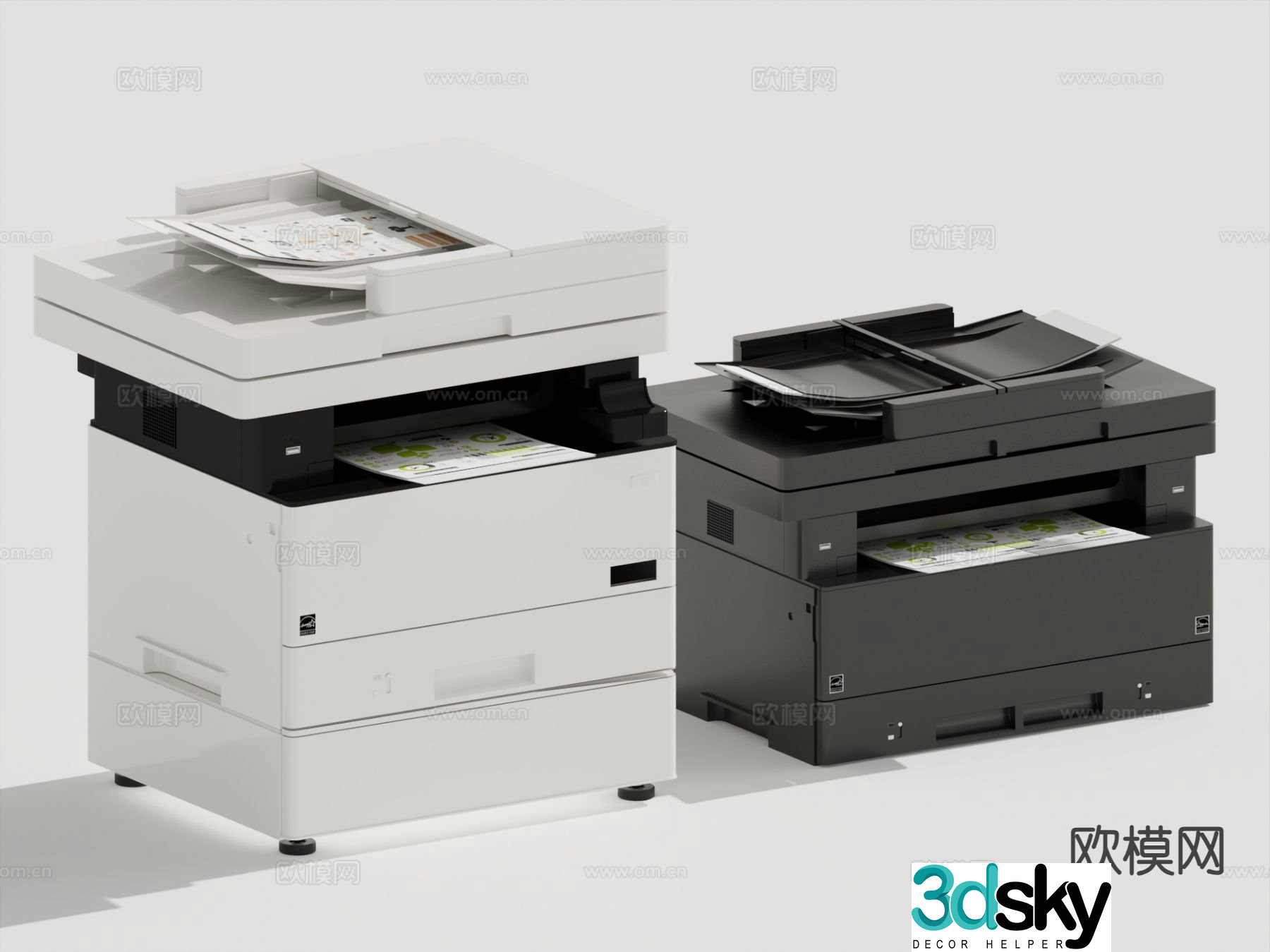 printer scanner copier 3d model