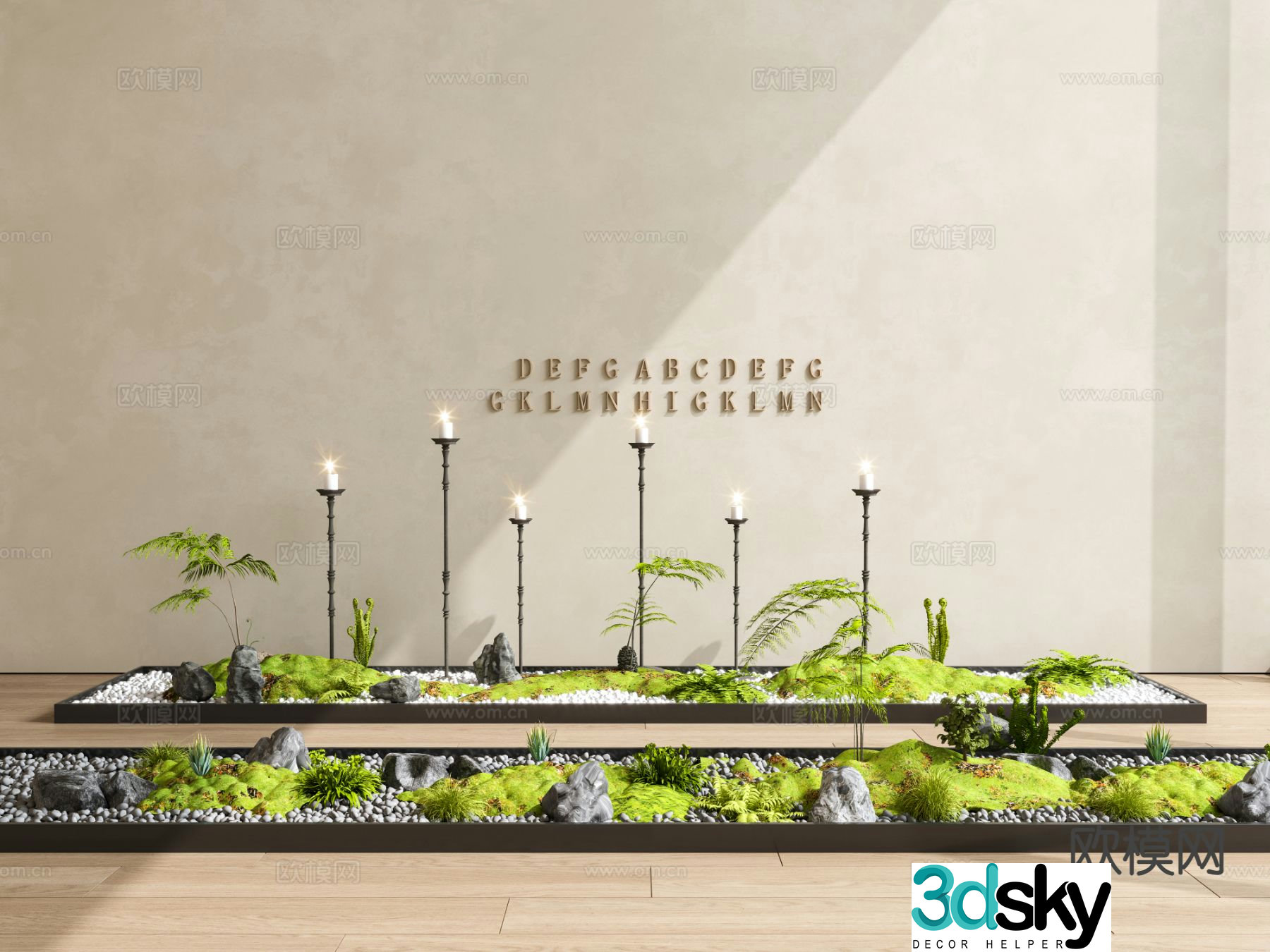 Landscape sketch plant landscaping 3D model
