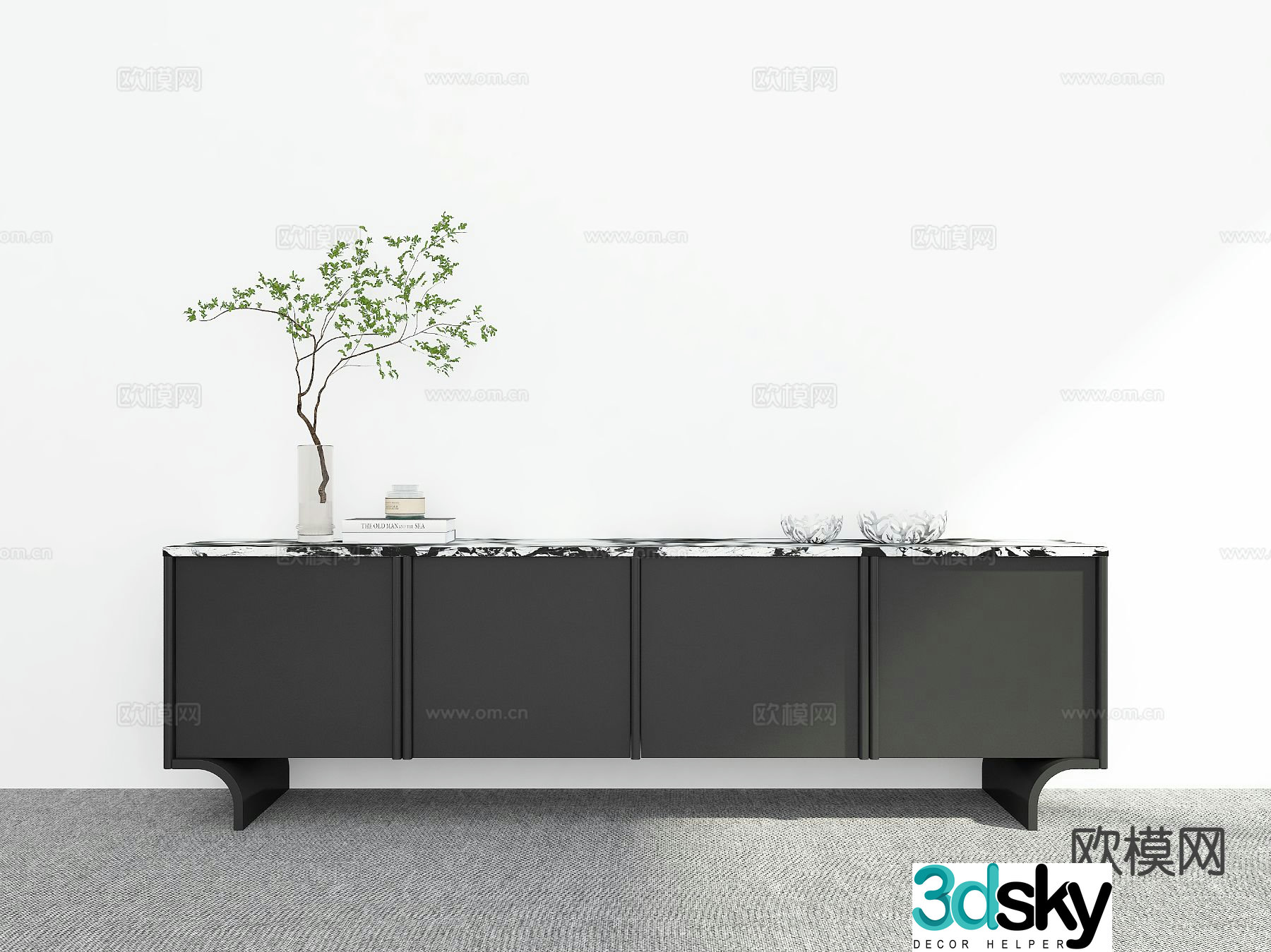 Modern TV cabinet 3d model