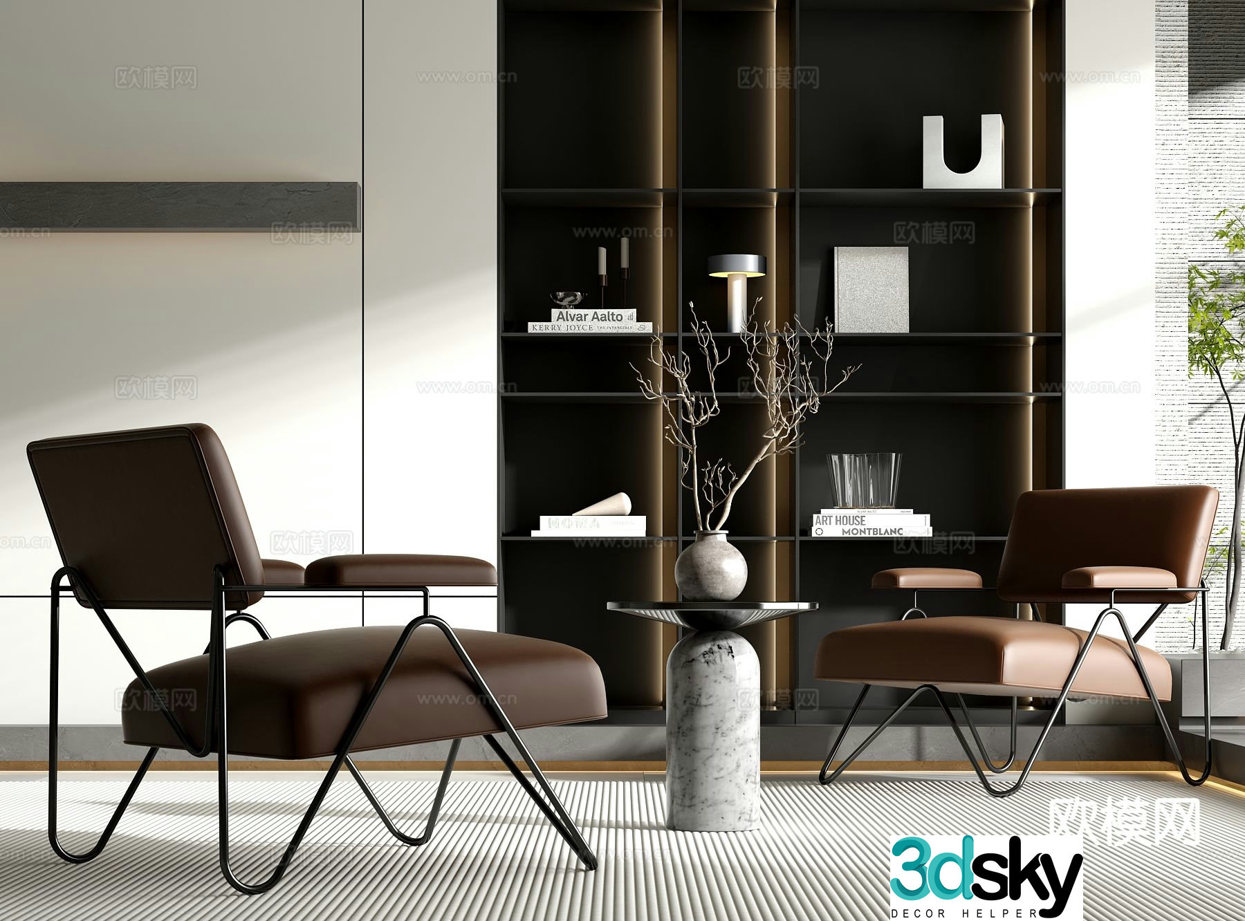 Modern leisure sofa 3d model
