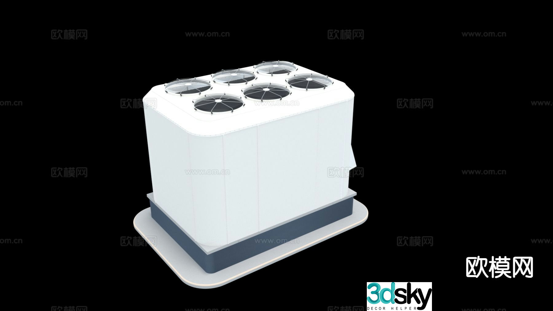 industrial equipment smoke window antenna 3d model