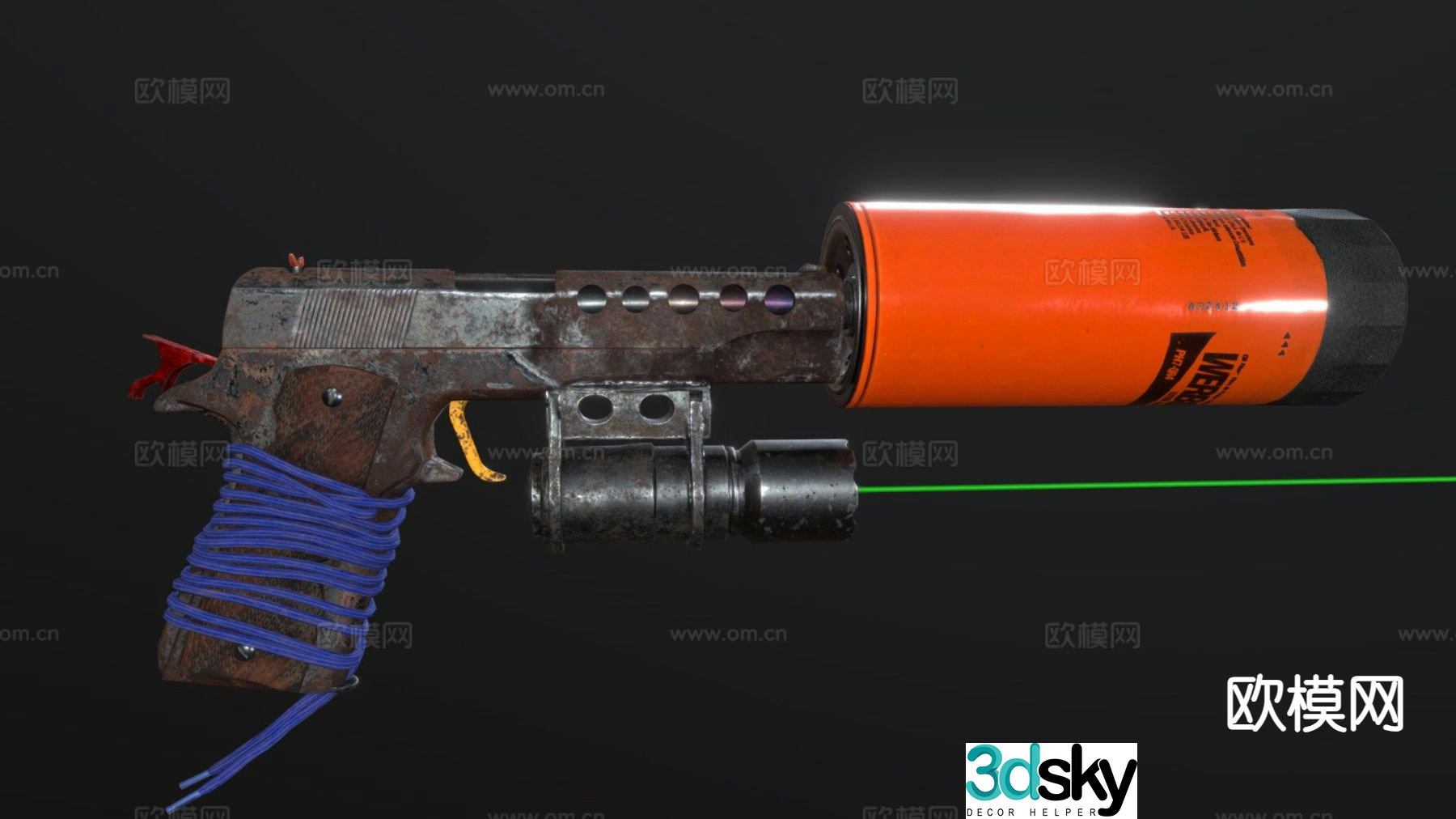 weapons firearms airsoft 3d model