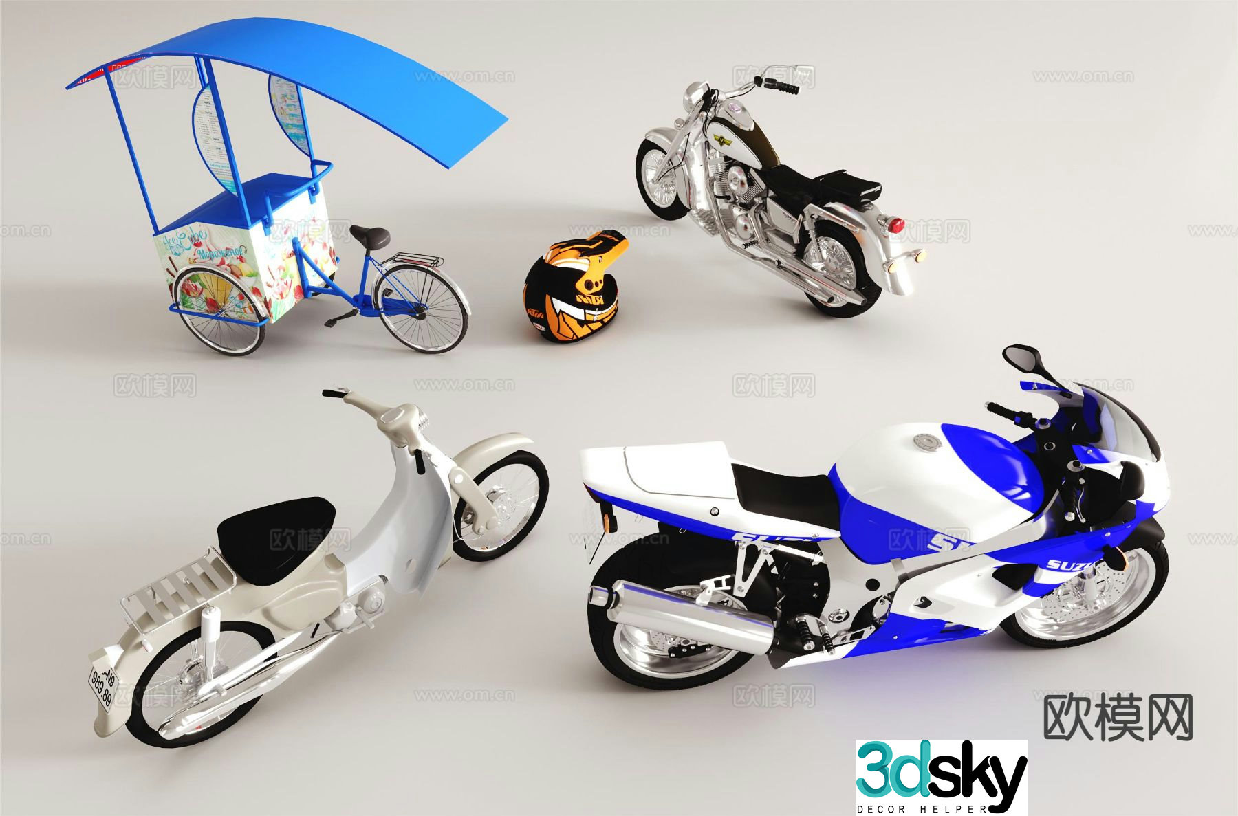 motorcycle vehicle 3d model