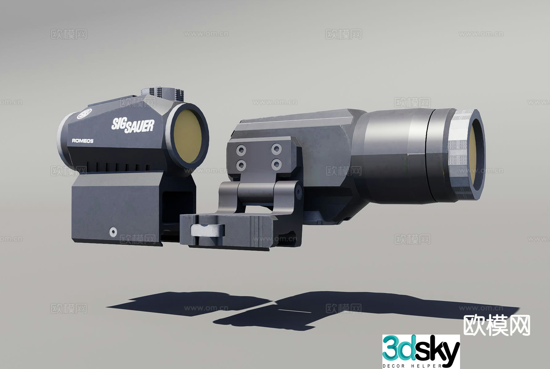 red dot sight 3d model