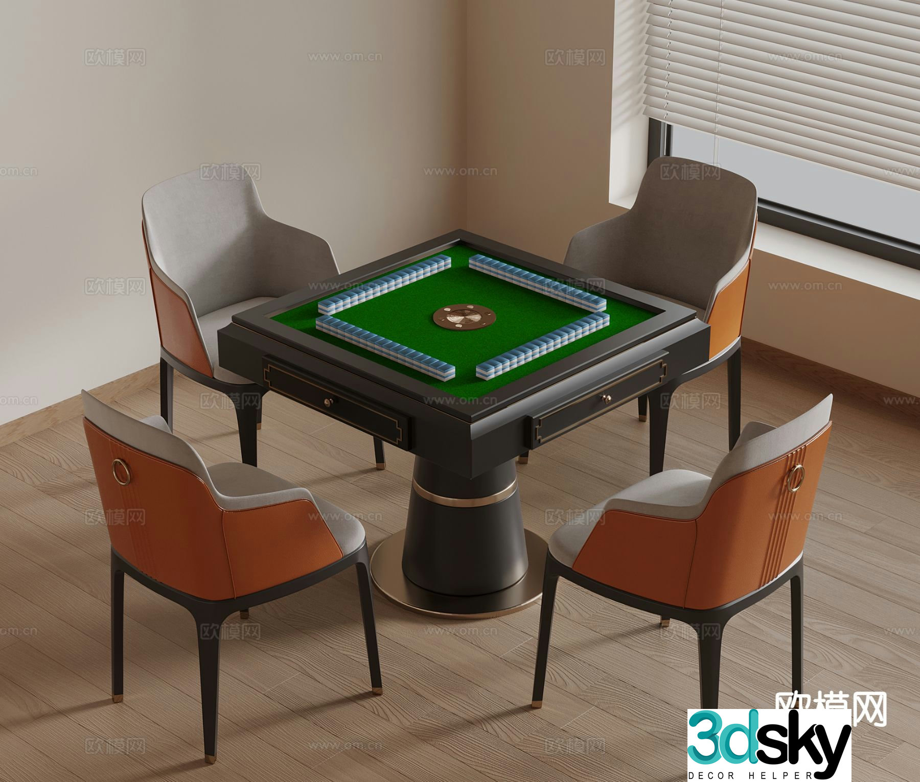 Mahjong table Mahjong machine 3d model