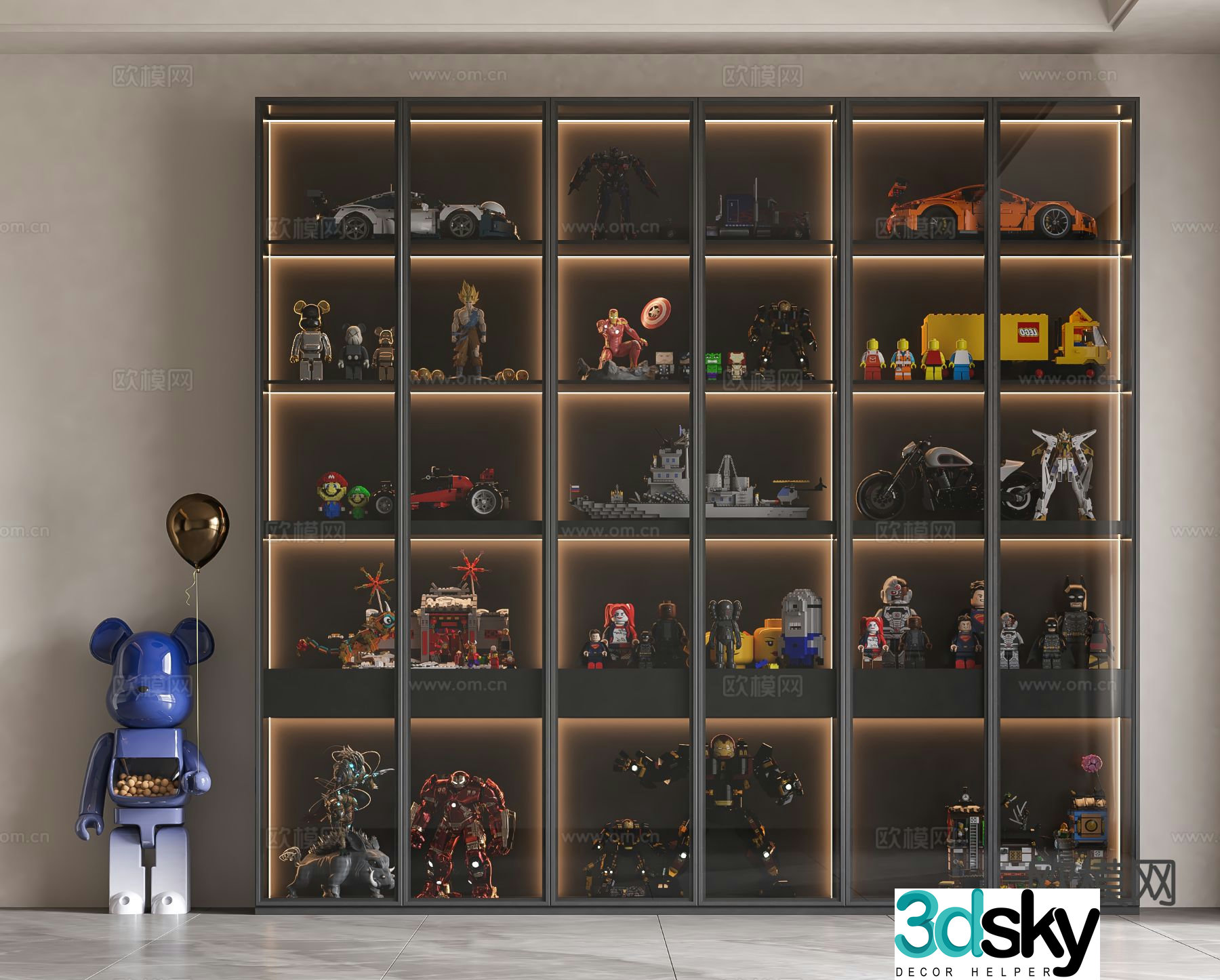 Modern display cabinet hand cabinet 3d model