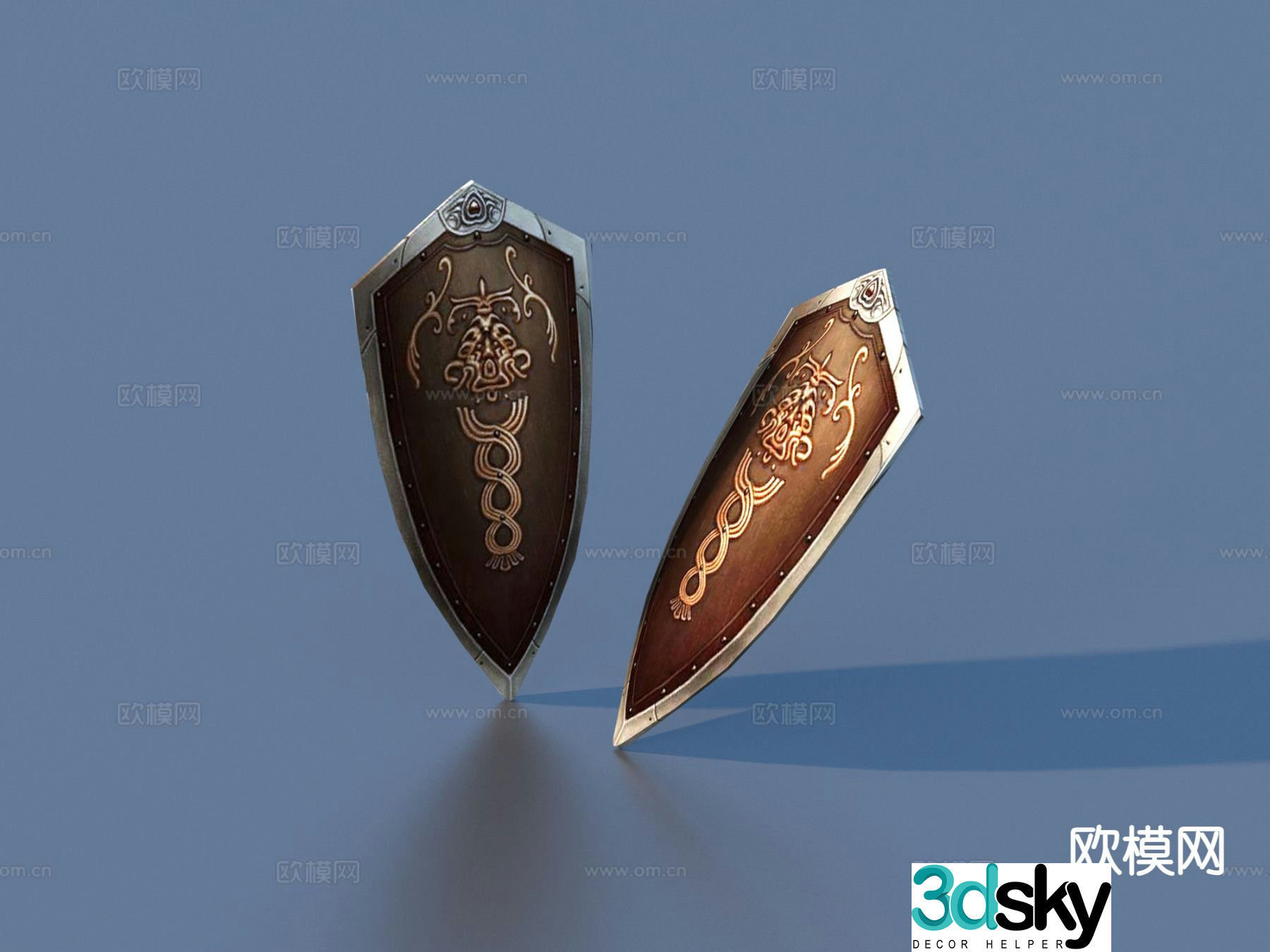 Shield weapon game prop 3d model