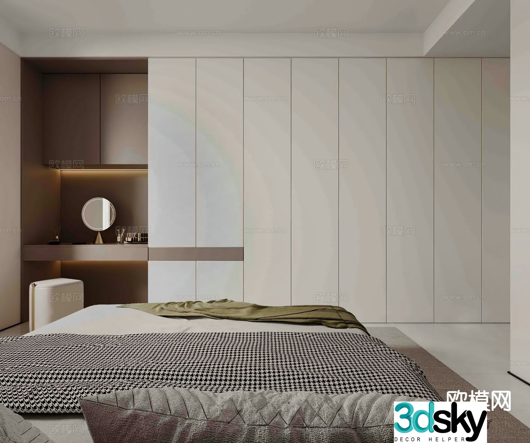 Modern Wardrobe Wardrobe 3d Model