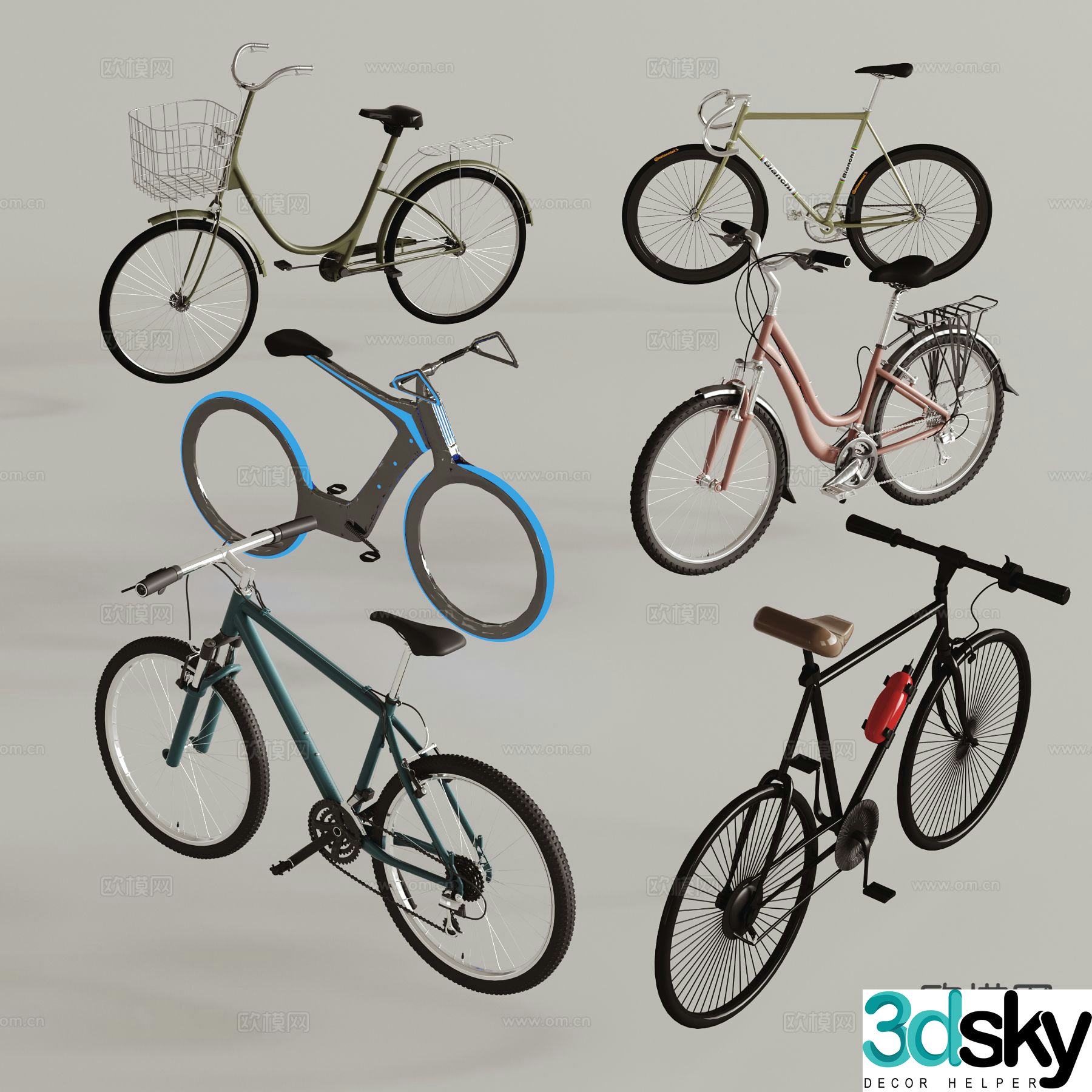 Bicycle Bike Mountain Bike 3d Model