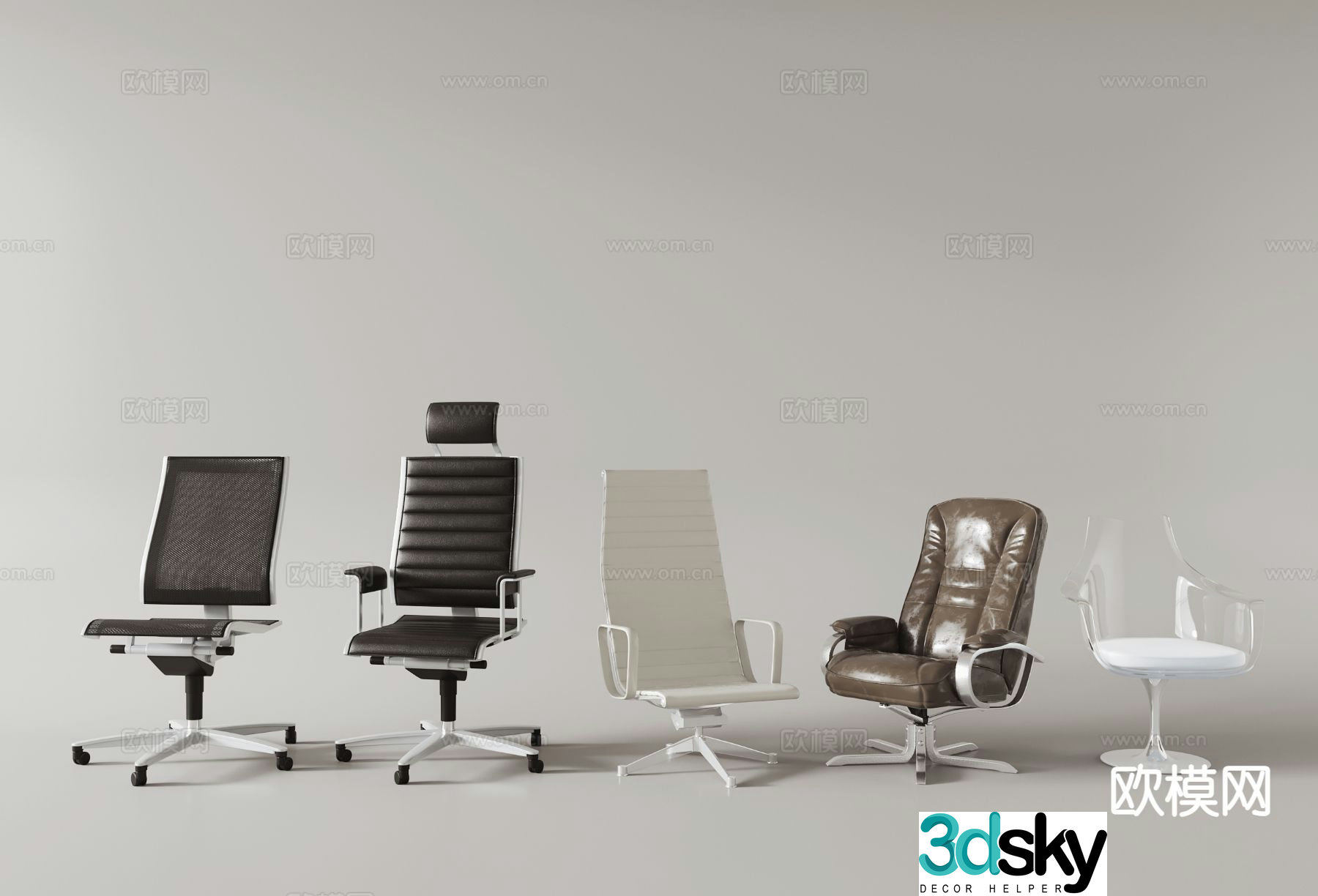 Modern office chair 3d model