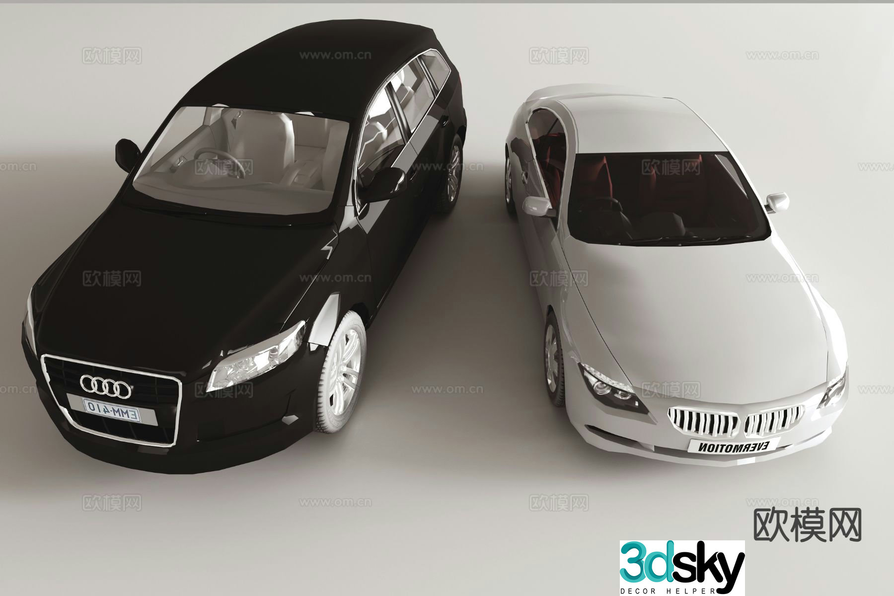 car sedan new energy electric vehicle 3d model